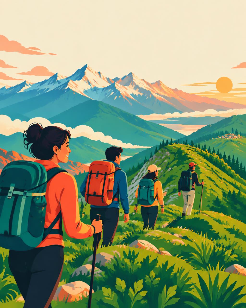 Travellers enjoying a memorable VJoy World journey
